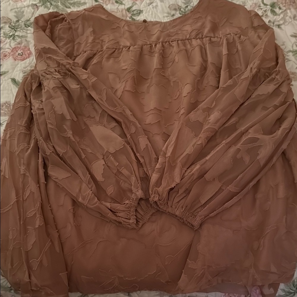 Elegant Women's Blouse in Brown